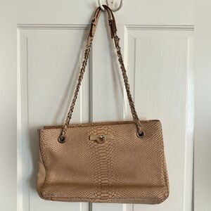 DKNY Tan Snake Print Women's Bag
